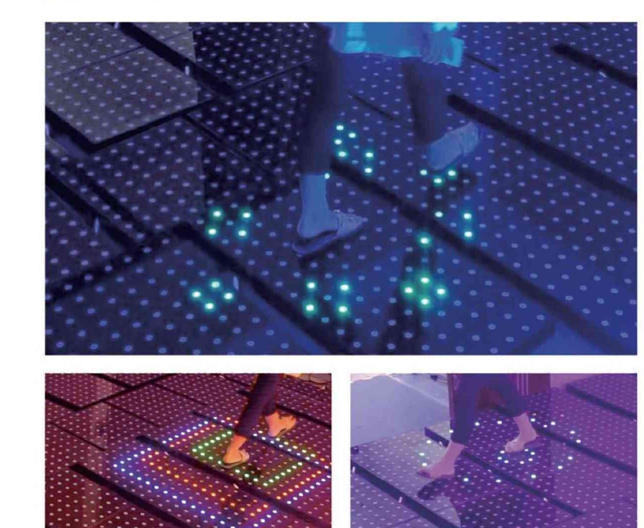 Pixel 64 reactive walkway